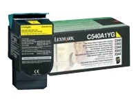 Lexmark C540A1YG Yellow Return Program Toner Cartridge
