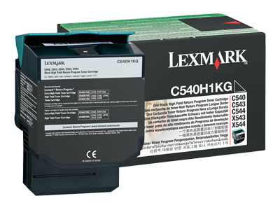 Lexmark C540H1KG Black Return Program Toner Cartridge