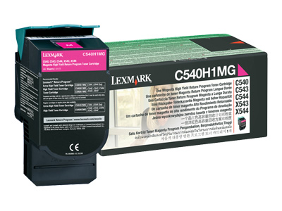 Lexmark C540H1MG Magenta Return Program Toner Cartridge
