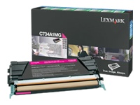 Lexmark C734A1MG Magenta Return Program Toner Cartridge