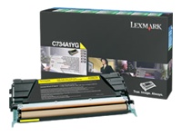 Lexmark C734A1YG Yellow Return Program Toner Cartridge