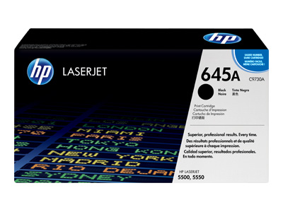 Genuine HP 645A Black Toner Cartridge (C9730A)