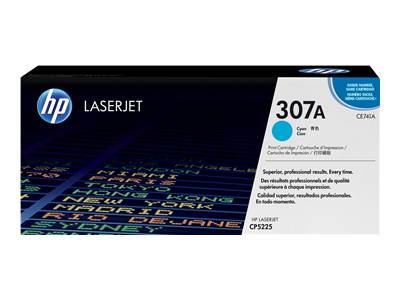 HP 307A Cyan Toner Cartridge (CE741A)