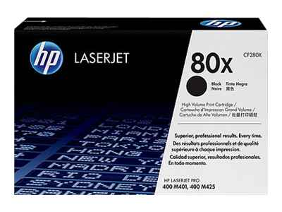HP 80X High Capacity Toner Dual Pack
